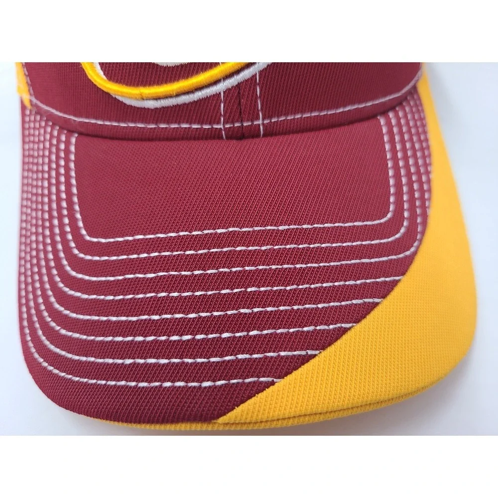 Cleveland‎ Cavaliers Hat Snapback Adidas Red Yellow NBA Men Nylon Blend Casual